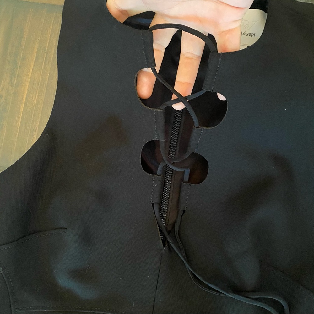 Cinq a Sept Irene Black Cocktail Dress - Picture 7 of 15